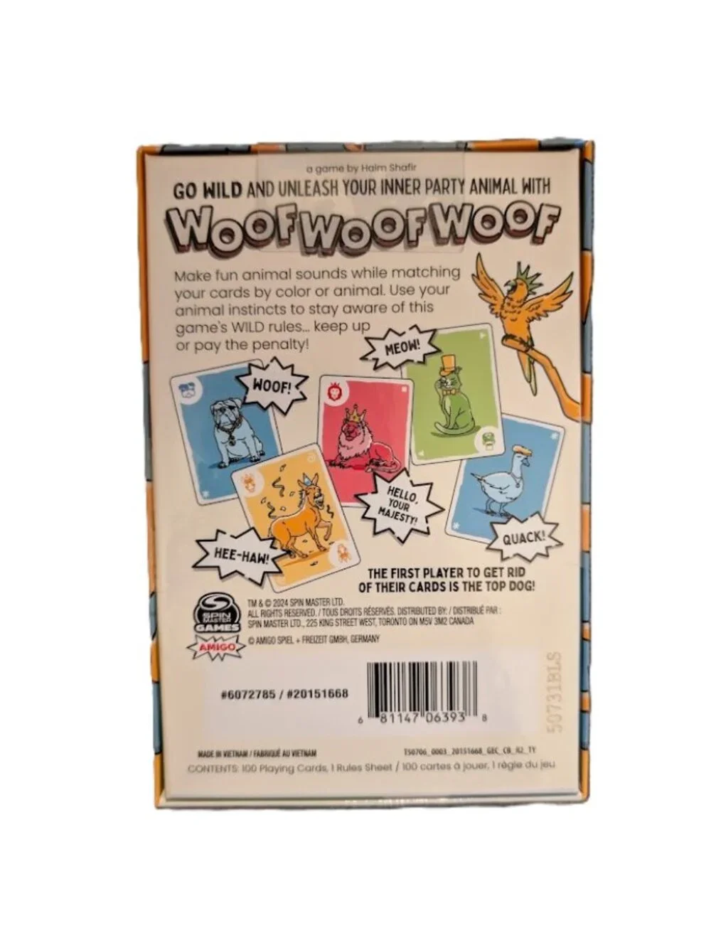 Spin Master Games Woof Woof Woof Family Matching Party Card Game